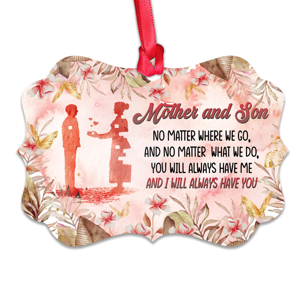 Family Mother Gift I Will Always Have You - Horizontal Ornament - Owls Matrix LTD
