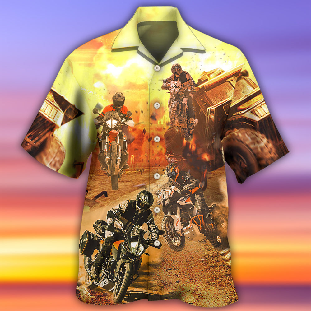 Motorcycle Cool Road - Hawaiian Shirt - Owls Matrix LTD