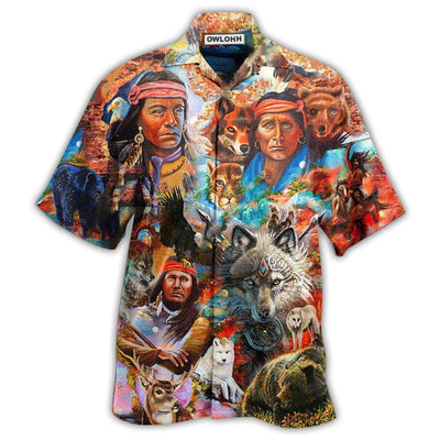 Hawaiian Shirt / Adults / S Native Let The Spirits Guide You Cool - Hawaiian Shirt - Owls Matrix LTD