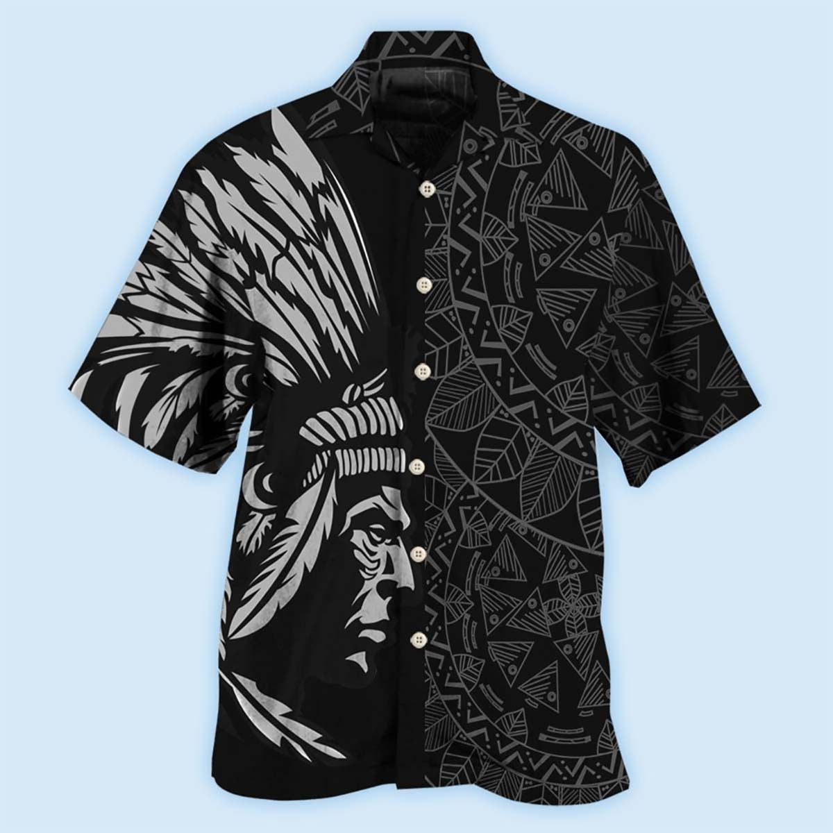 Native Man Still Here Still Strong Cool Style - Hawaiian Shirt - Owls Matrix LTD