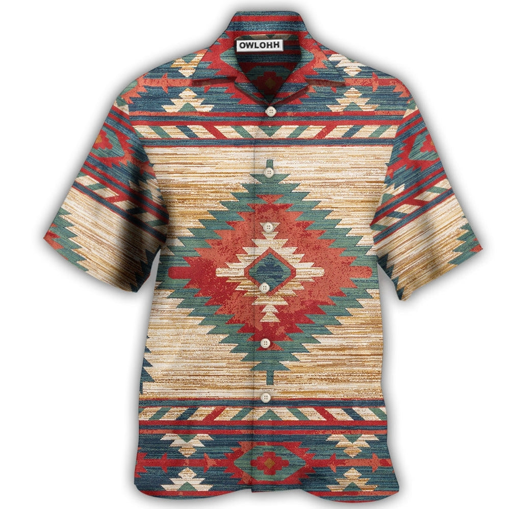 Hawaiian Shirt / Adults / S Native Style Love Peace Pattern Amazing - Hawaiian Shirt - Owls Matrix LTD