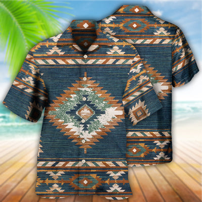 Native Style Love Peace Vintage Pattern - Hawaiian Shirt - Owls Matrix LTD