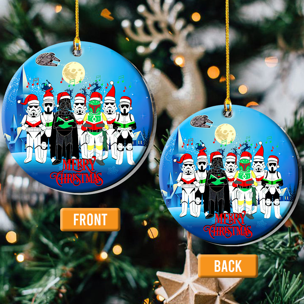 Christmas Star Wars Sing A Christmas Song - Circle Ornament