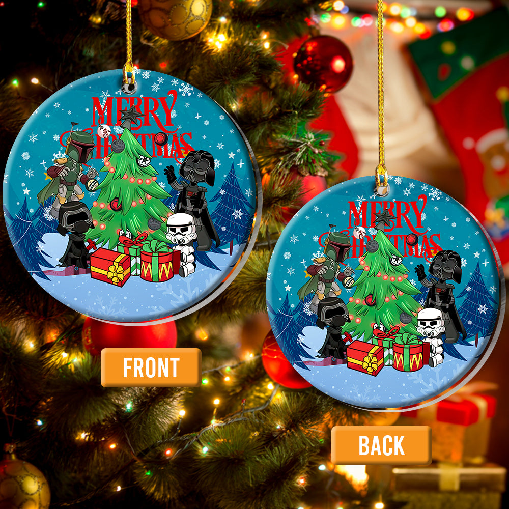 Christmas Star Wars Keep Calm And Jingle All The Way - Circle Ornament
