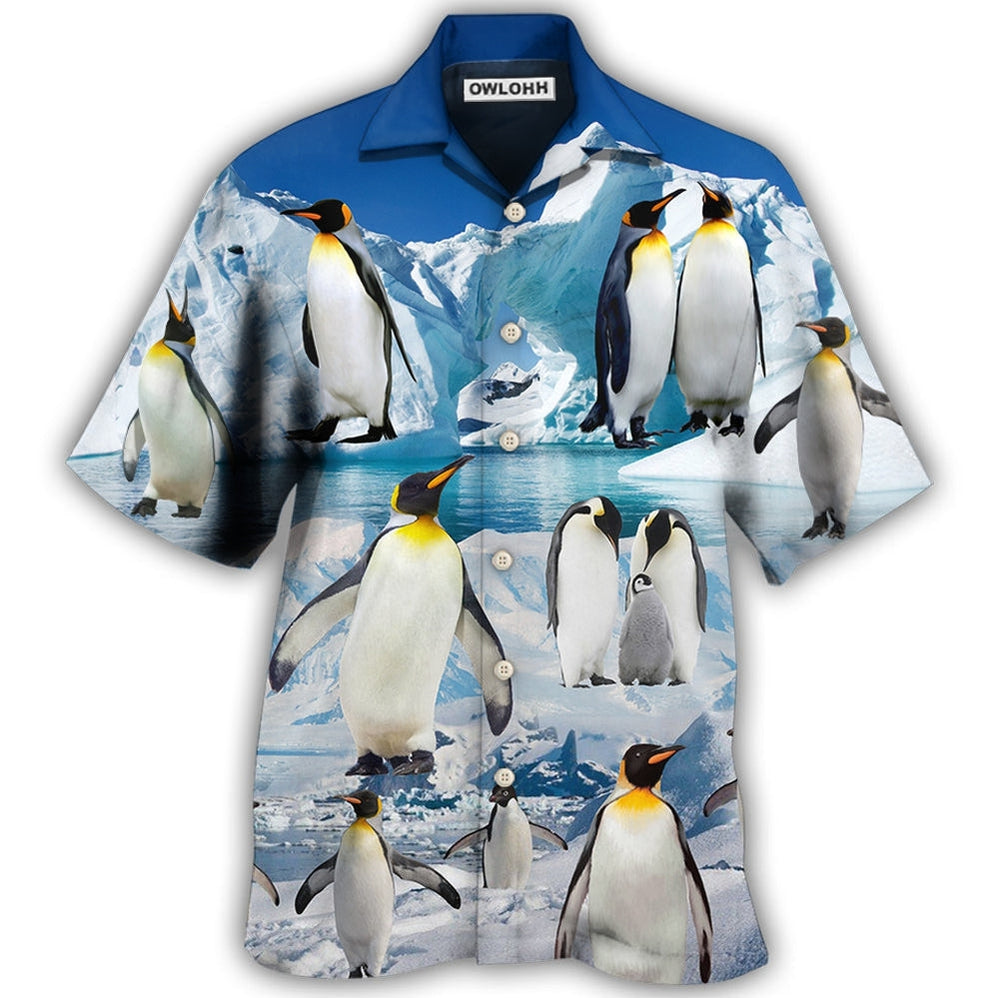 Penguin Cute Style In Snow - Hawaiian Shirt - Owls Matrix LTD