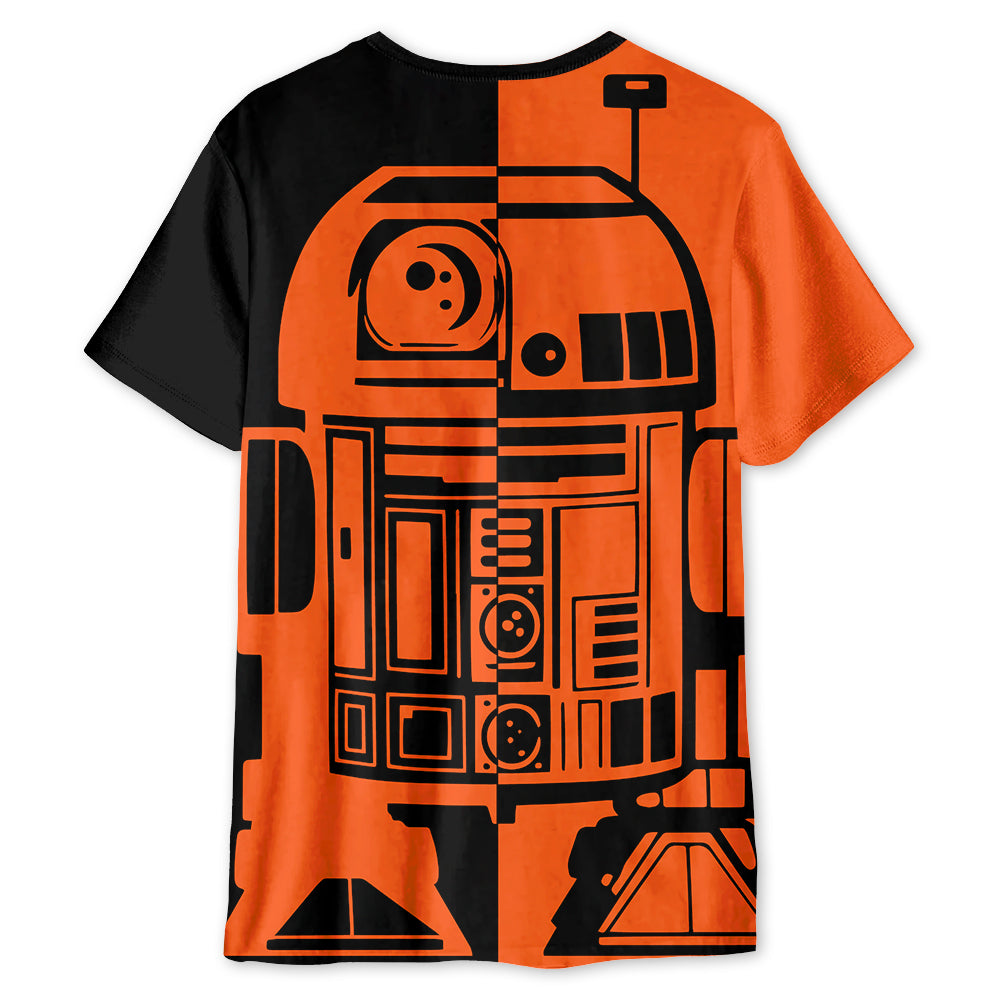 Halloween Costumes Star Wars R2-D2 Two-Faced - Unisex 3D T-shirt