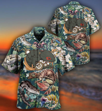 Reptile Animals Love Reptile - Hawaiian Shirt - Owls Matrix LTD