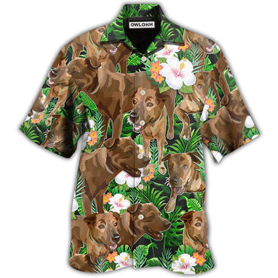 Hawaiian Shirt / Adults / S Rhodesian Ridgeback Dog Tropical Floral Lovely Style - Hawaiian Shirt - Owls Matrix LTD