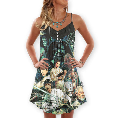 Star Wars Rebellions Are Built on Hope - V-neck Sleeveless Cami Dress