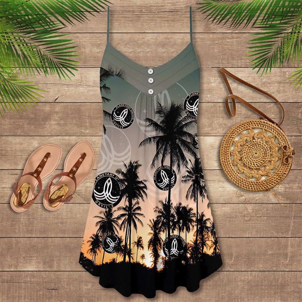 The Orville Coconut Tree ST - V-neck Sleeveless Cami Dress