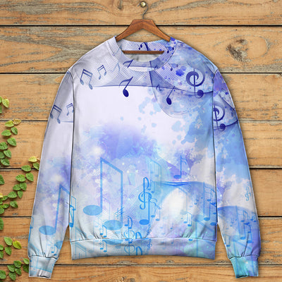 Music Watercolor Music Notes - Sweater - Ugly Christmas Sweaters - Owls Matrix LTD