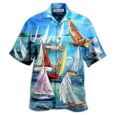 Hawaiian Shirt / Adults / S Sailing Raise The Sails To Catch The Wind - Hawaiian Shirt - Owls Matrix LTD