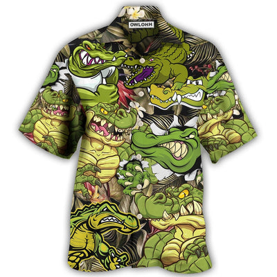 Crocodile Getting The Vibe - Hawaiian Shirt - Owls Matrix LTD