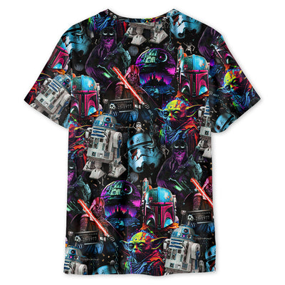 Halloween Star Wars Spooky Vibes - Unisex 3D T-shirt