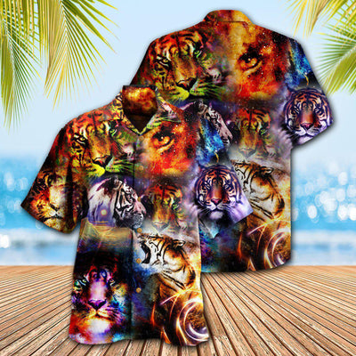 Tiger The Power Of Tiger In The Universe - Hawaiian Shirt - Owls Matrix LTD