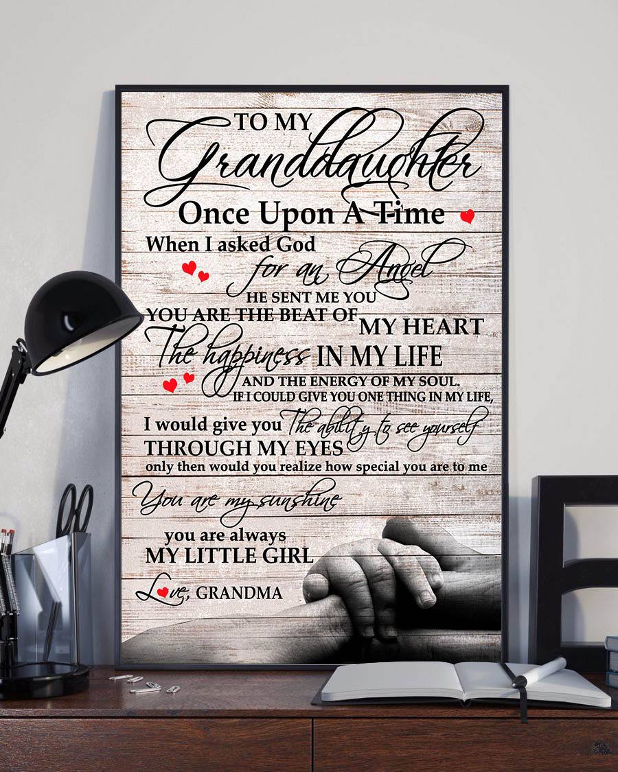 To My Granddaughter You Are Always My Little Girl - Vertical Poster - Owls Matrix LTD