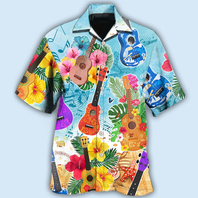 Guitar Tropical Hawaii Ukulele - Hawaiian Shirt - Owls Matrix LTD