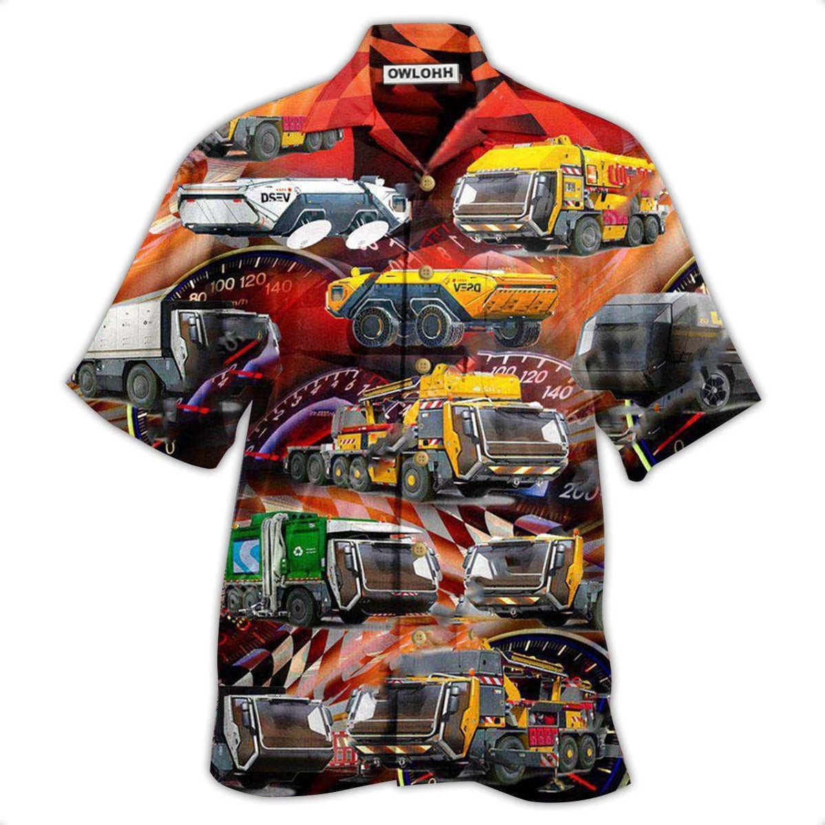 Hawaiian Shirt / Adults / S Truck It OK To Drive Alone At Night Little Truck Driver - Hawaiian Shirt - Owls Matrix LTD
