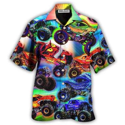 Hawaiian Shirt / Adults / S Truck This Is How I Roll Rainbow - Hawaiian Shirt - Owls Matrix LTD