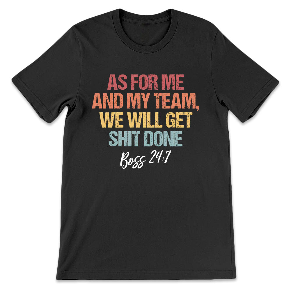 BSD As For Me And My Team LHRZ0706004Y Dark Classic T Shirt