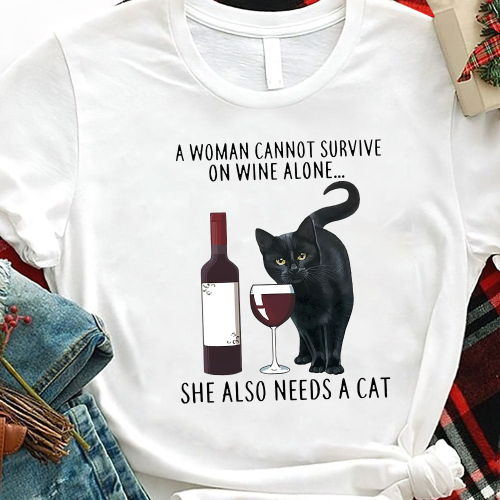 Cat Wine HHQZ1810035Z Light Classic T Shirt