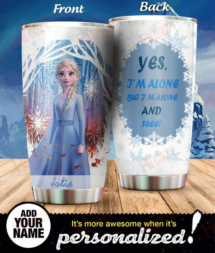 Custom Name Fozren Elsa Disney Movies Gift For Lover Day Travel Tumbler