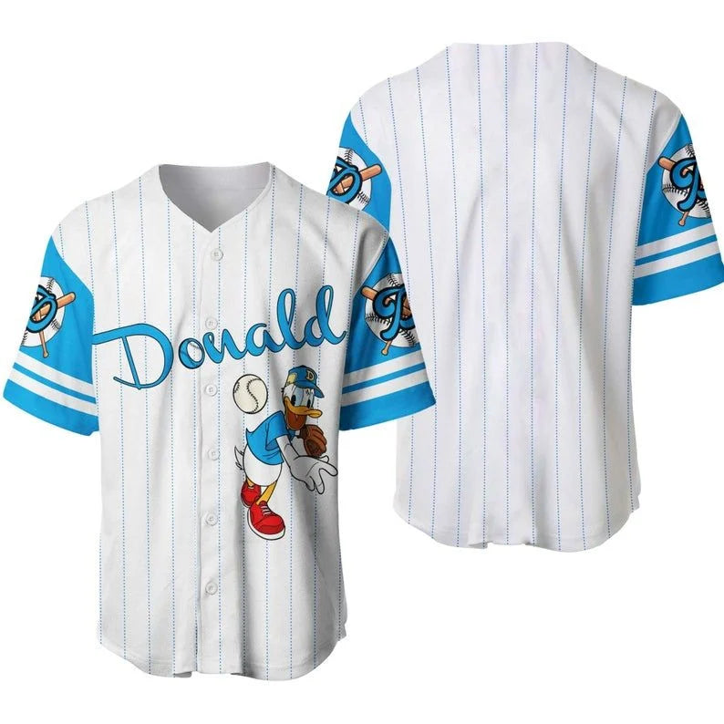 Donal Duck Disney Baseball Jersey 111 Gift For Lover Jersey