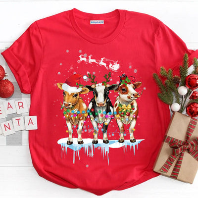 Heifer Christmas Santa TTAZ0611005Z Dark Classic T Shirt
