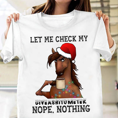 Horse Christmas Funny ACAA1810025Z Light Classic T Shirt