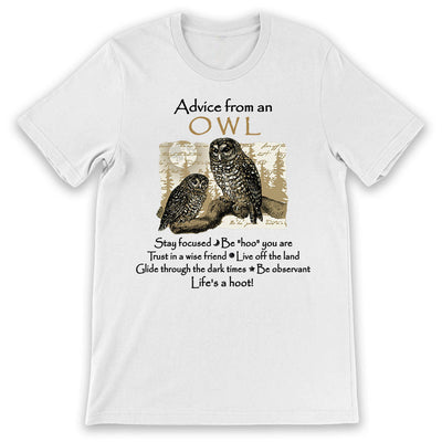 Owl Advice From An Owl MDGB1904006Y Light Classic T Shirt