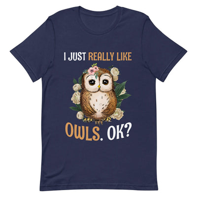 Owl I Just Really Like Owls MDGB1904002Y Dark Classic T Shirt