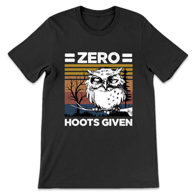 Owl Zero Hoots Given LHGB1904007Y Dark Classic T Shirt