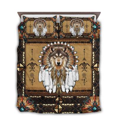 US / Twin (68" x 86") Native American Peaceful - Bedding Cover - Owls Matrix LTD