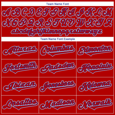 Custom Red White-Royal Authentic Baseball Jersey - Owls Matrix LTD