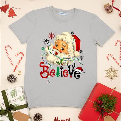 Xmas Believe Vintage Santa HALZ1811015Z Light Classic T Shirt