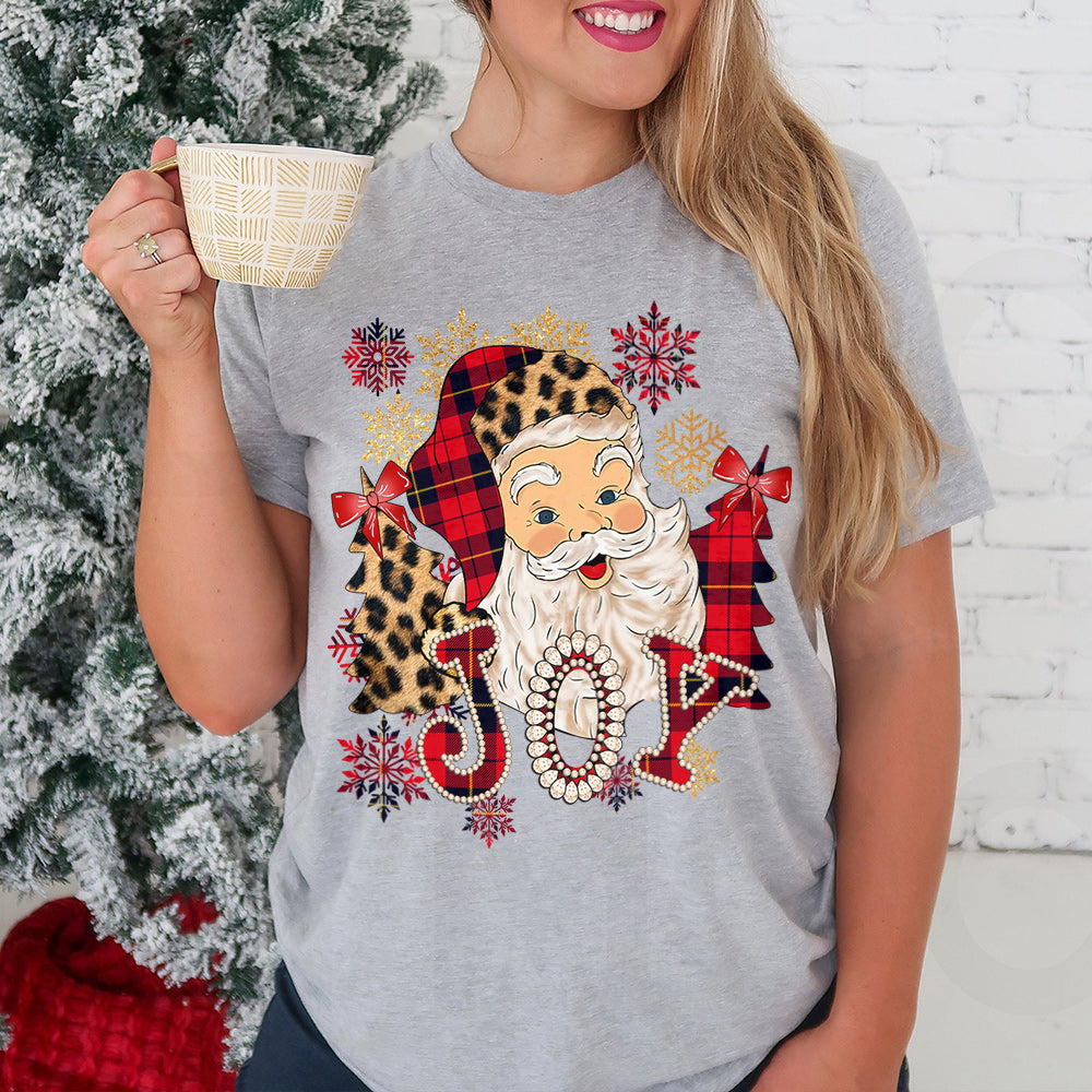 Xmas Tartan Christmas Tree Santa Bring Joy HALZ1811036Z Light Classic T Shirt